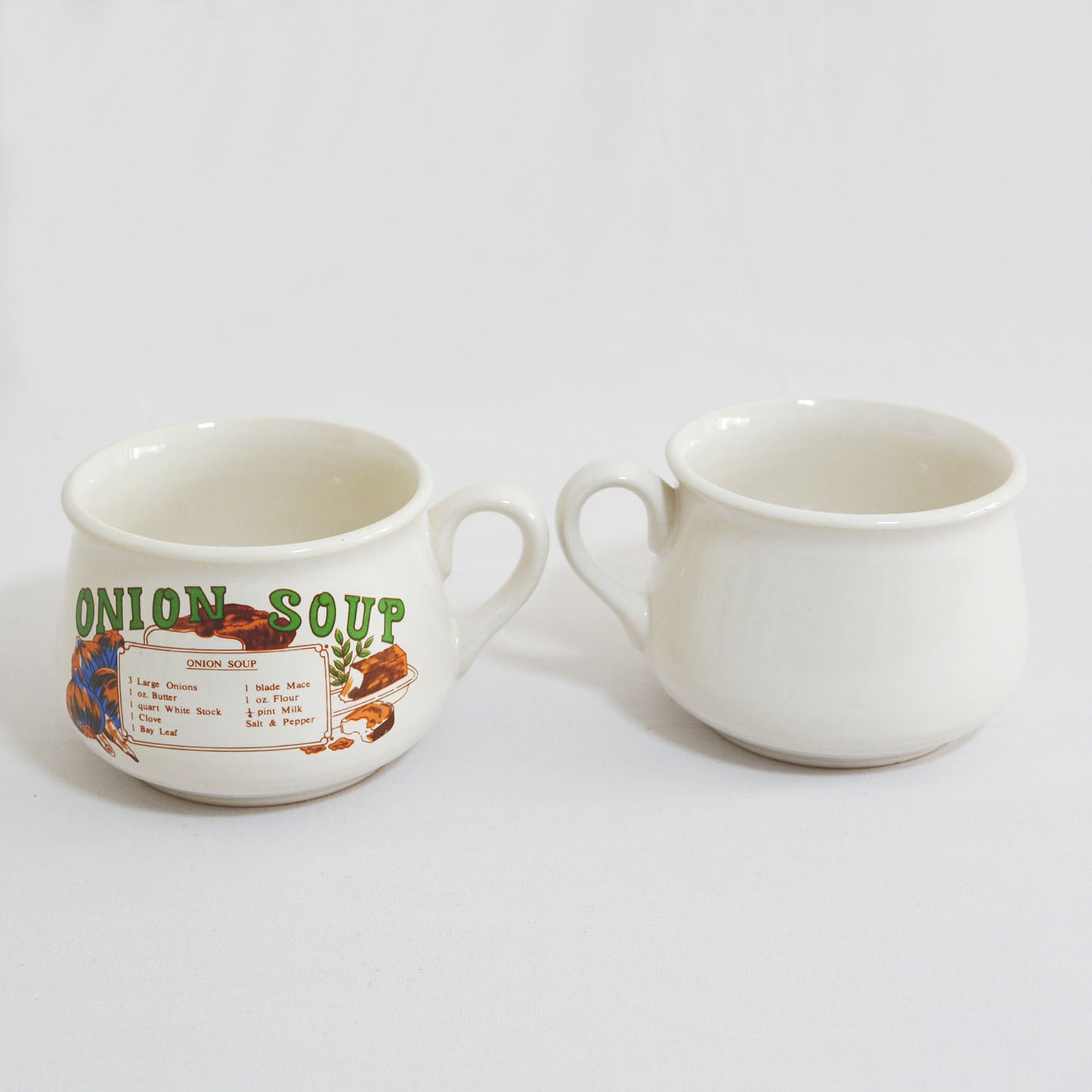 Bol "Onion Soup" vintage en céramique des années 70
