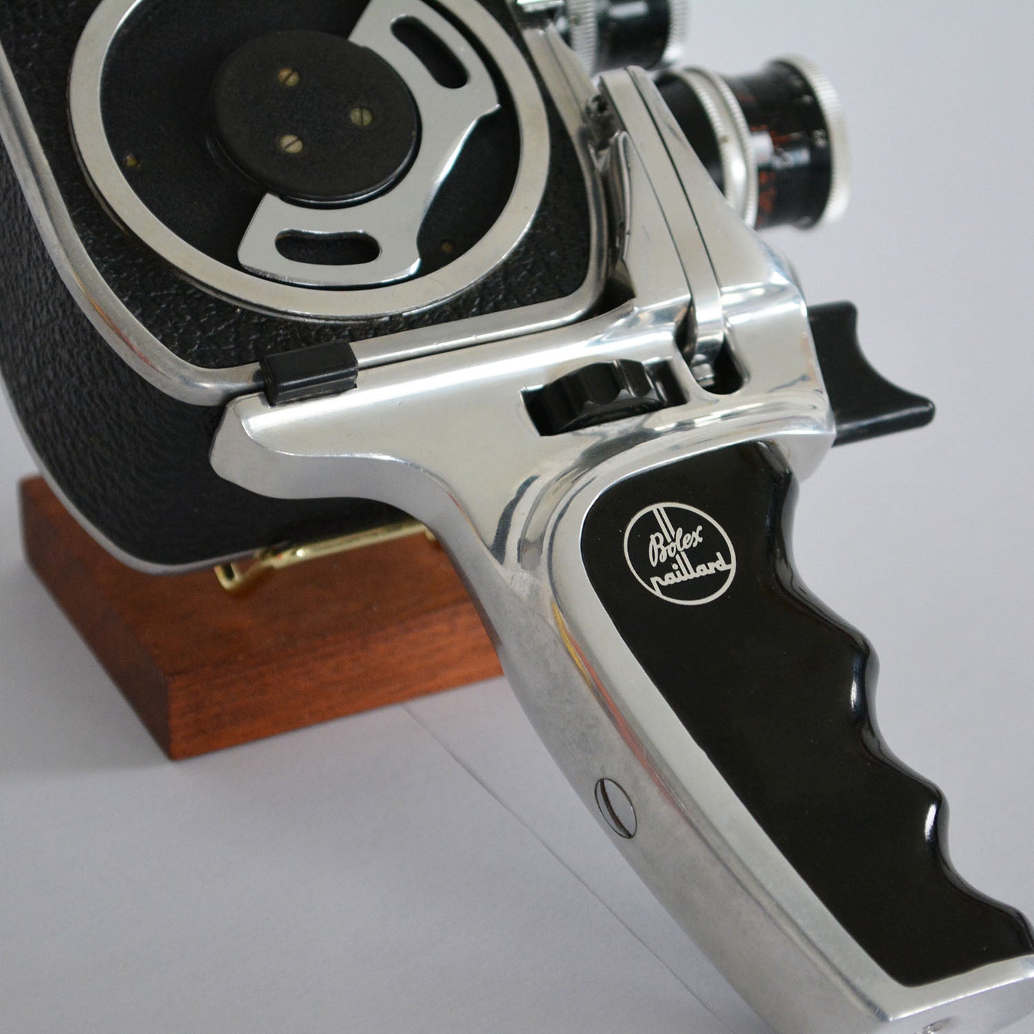 Caméra cinématographique Paillard Bolex B8L vintage des années 50 - manche
