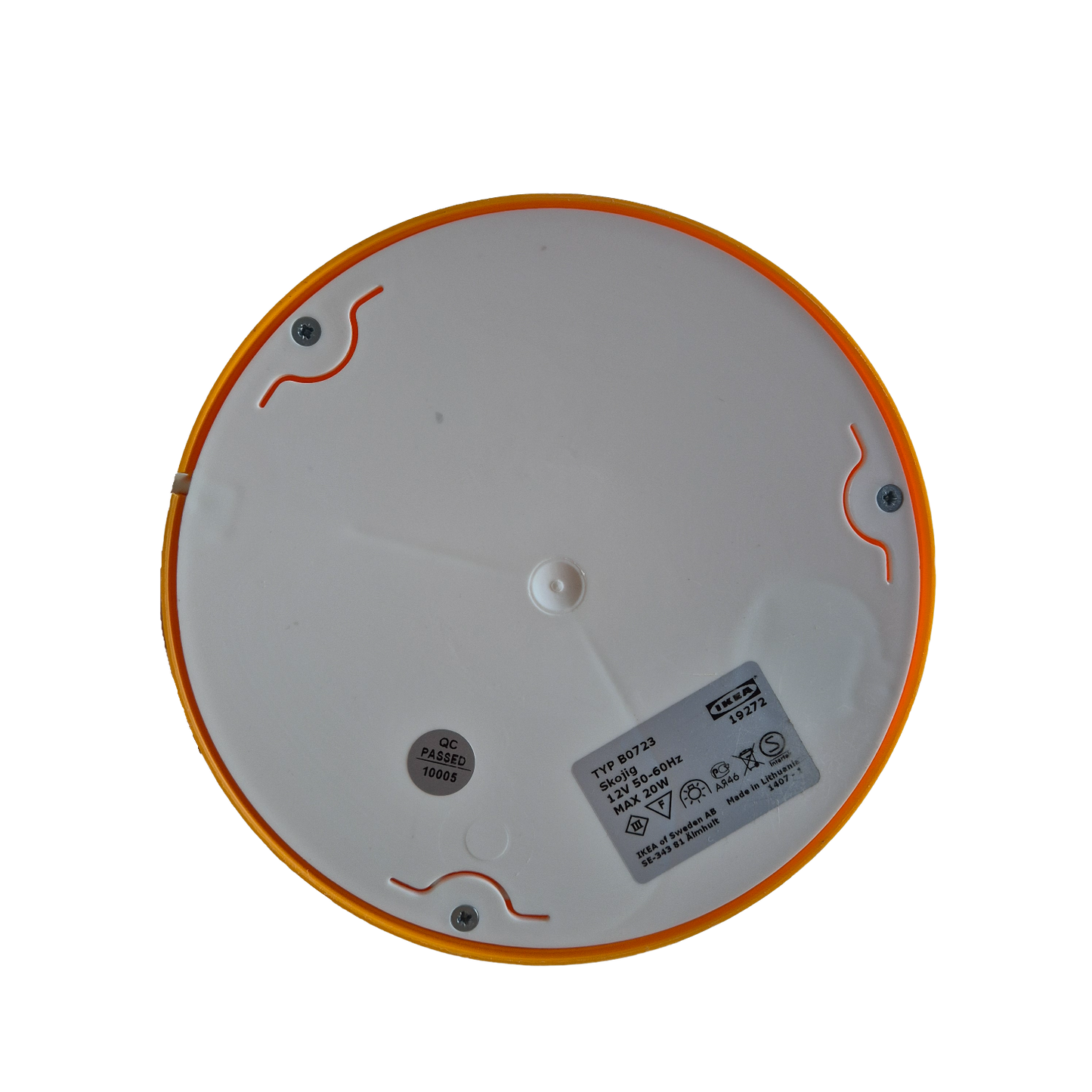 Lampe Skojig Cloud orange, Preutz, Ikea, 1990