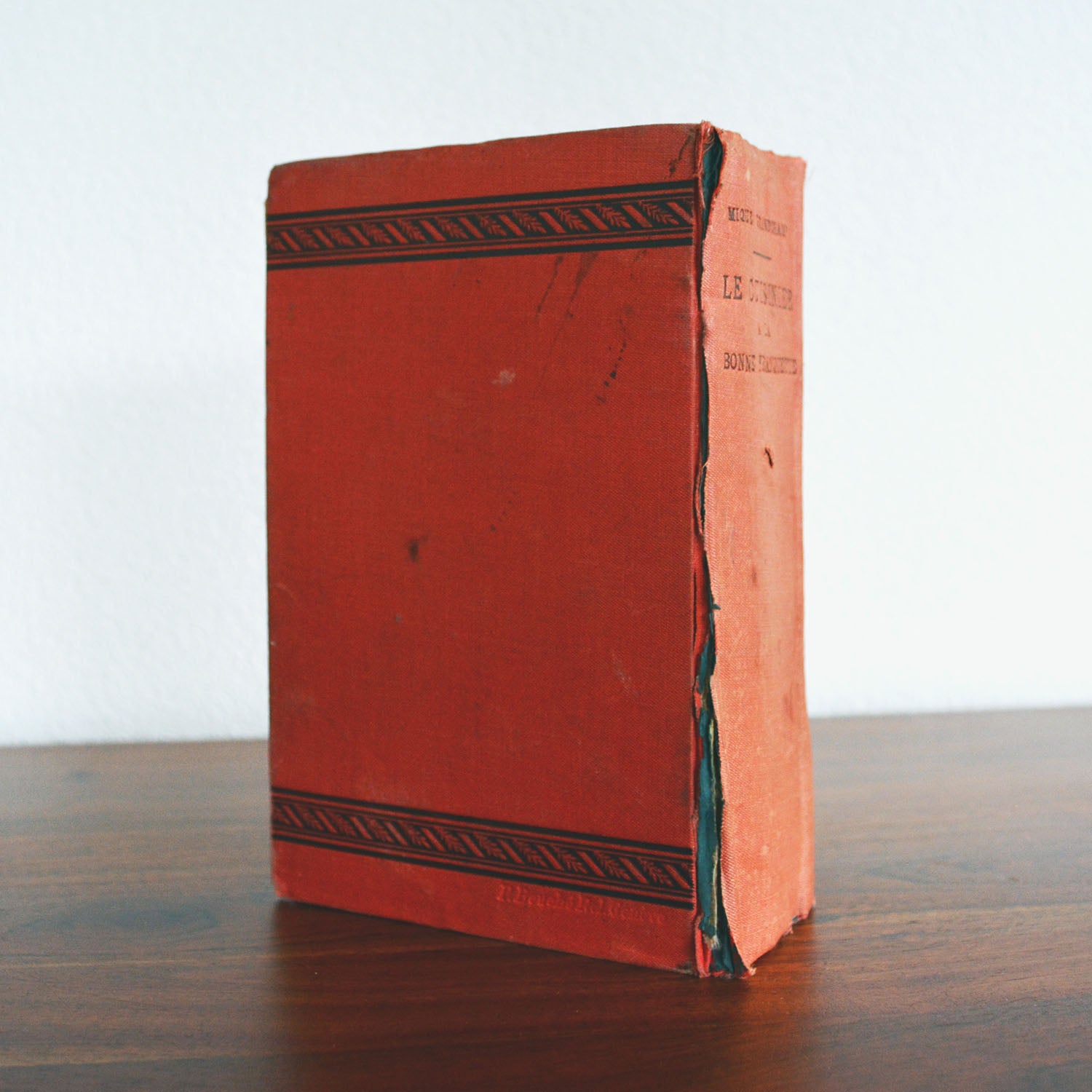Arrière du livre "Le Cuisinier à la bonne franquette", 3e édition, Grandchamp