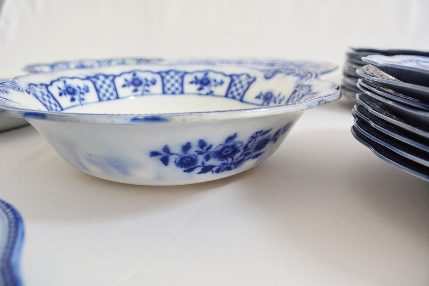Vaisselle ancienne W.H. Grindley, collection Melbourne, 19ème siècle