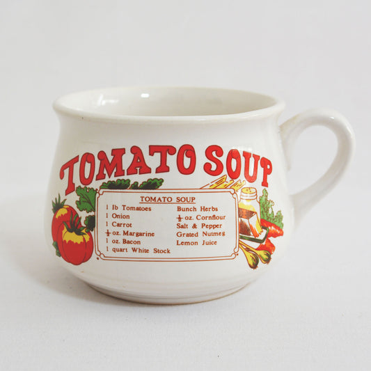 Bol "tomato Soup" vintage en céramique des années 70