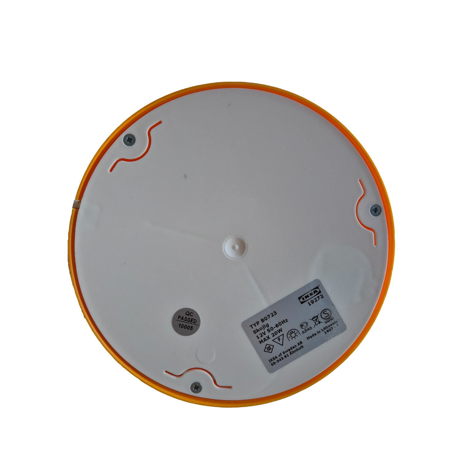 Lampe Skojig Cloud orange, Preutz, Ikea, 1990