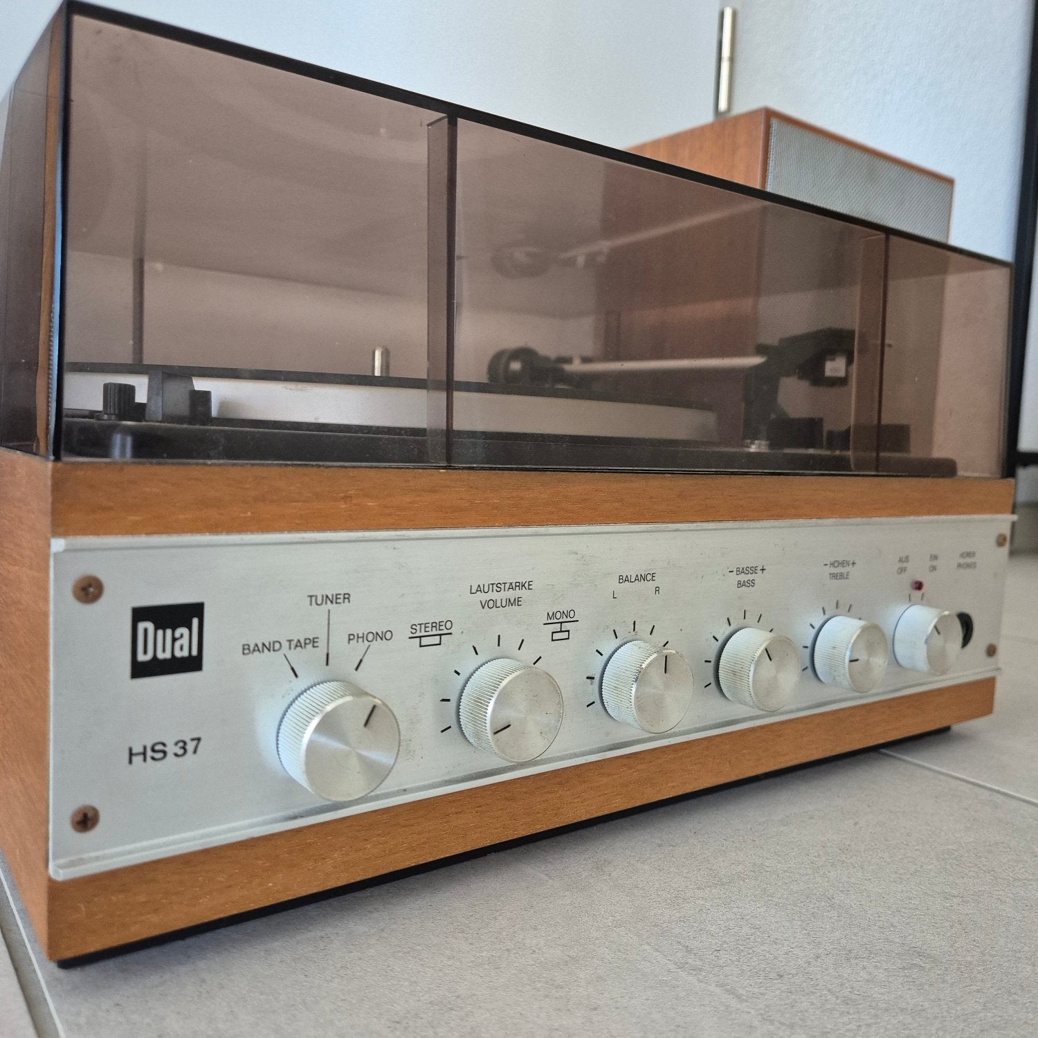 Tourne-disque Dual HS-37 vintage, années 70